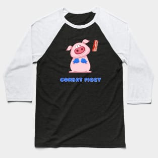 Combat Piggy Baseball T-Shirt